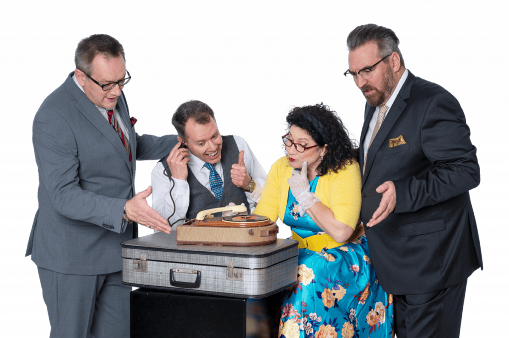 Ela und die Herzensbrecher mit Plattenspieler – Schlagerband der 50er und 60er Jahre