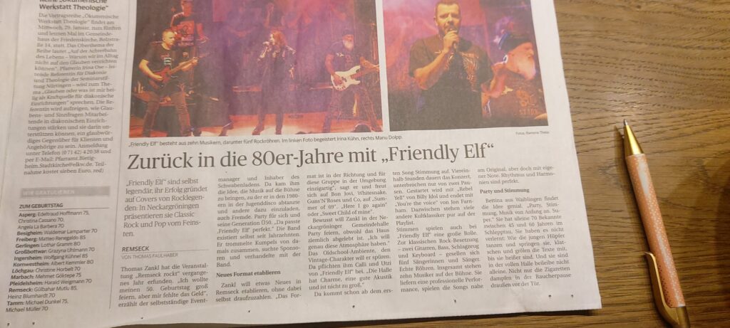 Friendly Elf – Zurück in die 80er-Jahre – Ludwigsburger Kreiszeitung
